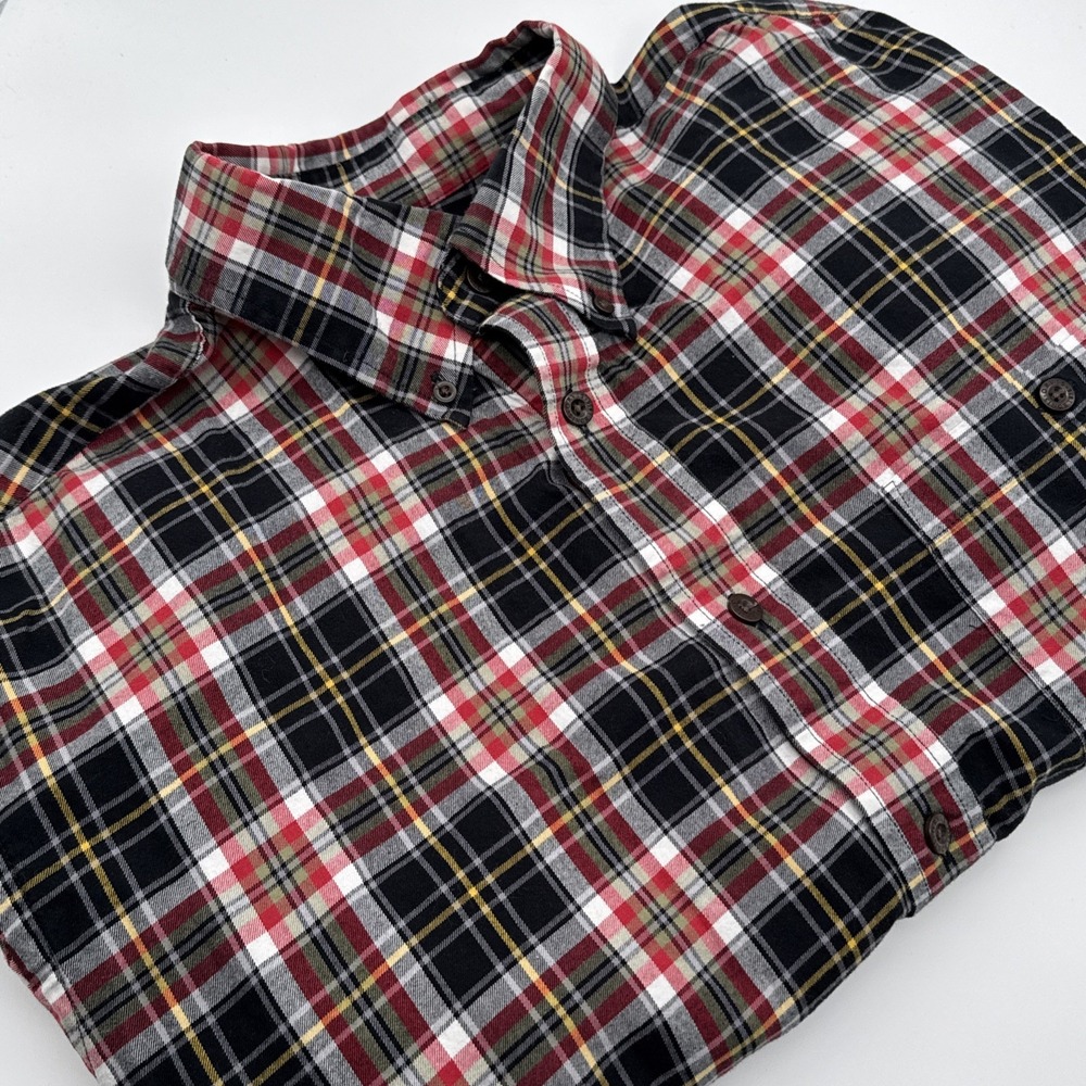Orvis Long Sleeve Button Up Shirt Mens XL Plaid Cotton Colorful